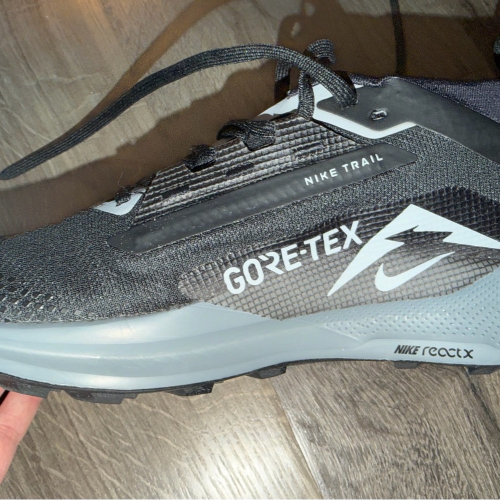 Nike React Gore-Tex Trail Shoes - Black and Gray
